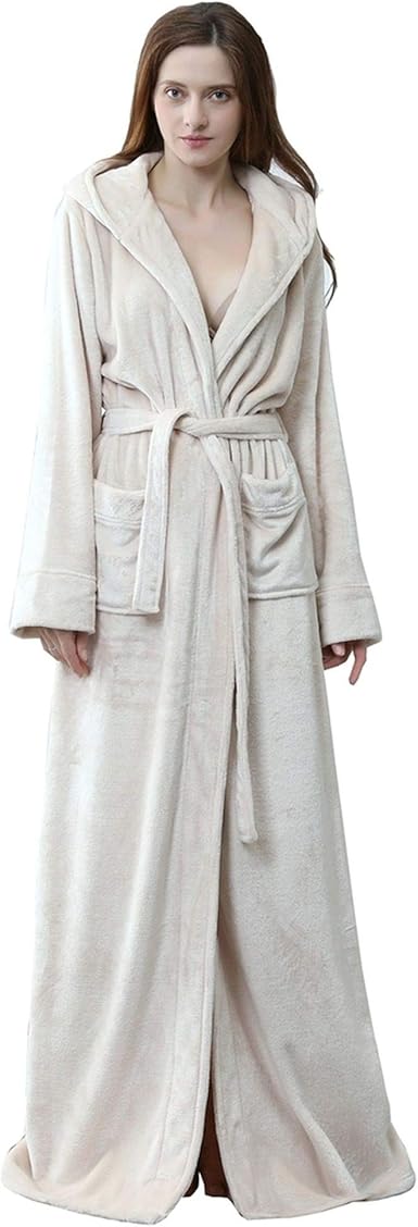 Full length hooded dressing gown Clearance