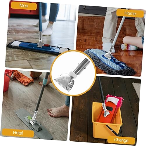 Miniatura 3 de LIFKICH Clip de varilla de trapeador de metal, reemplazo de abrazadera de mango, clip de palo de trapeador para limpieza de pisos, clip de repuesto