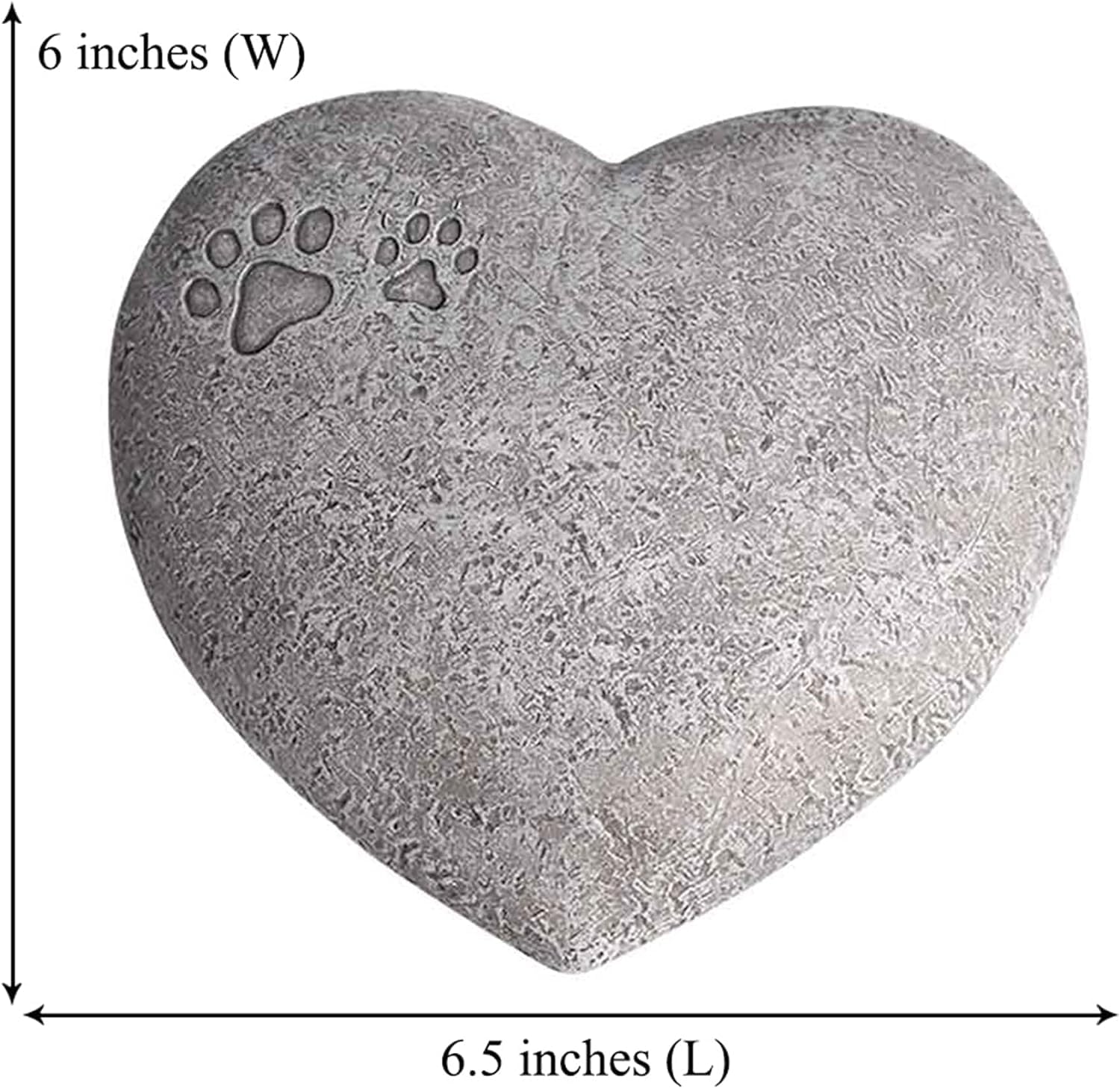 Heart Shaped Dog Memorial Stones, Personalized Pet Memorial Stone Dog Headstones Outdoor Garden Stones Dog Grave Marker, Small Size Pet Memorial Gifts for Dogs Pet Loss Sympathy Gift