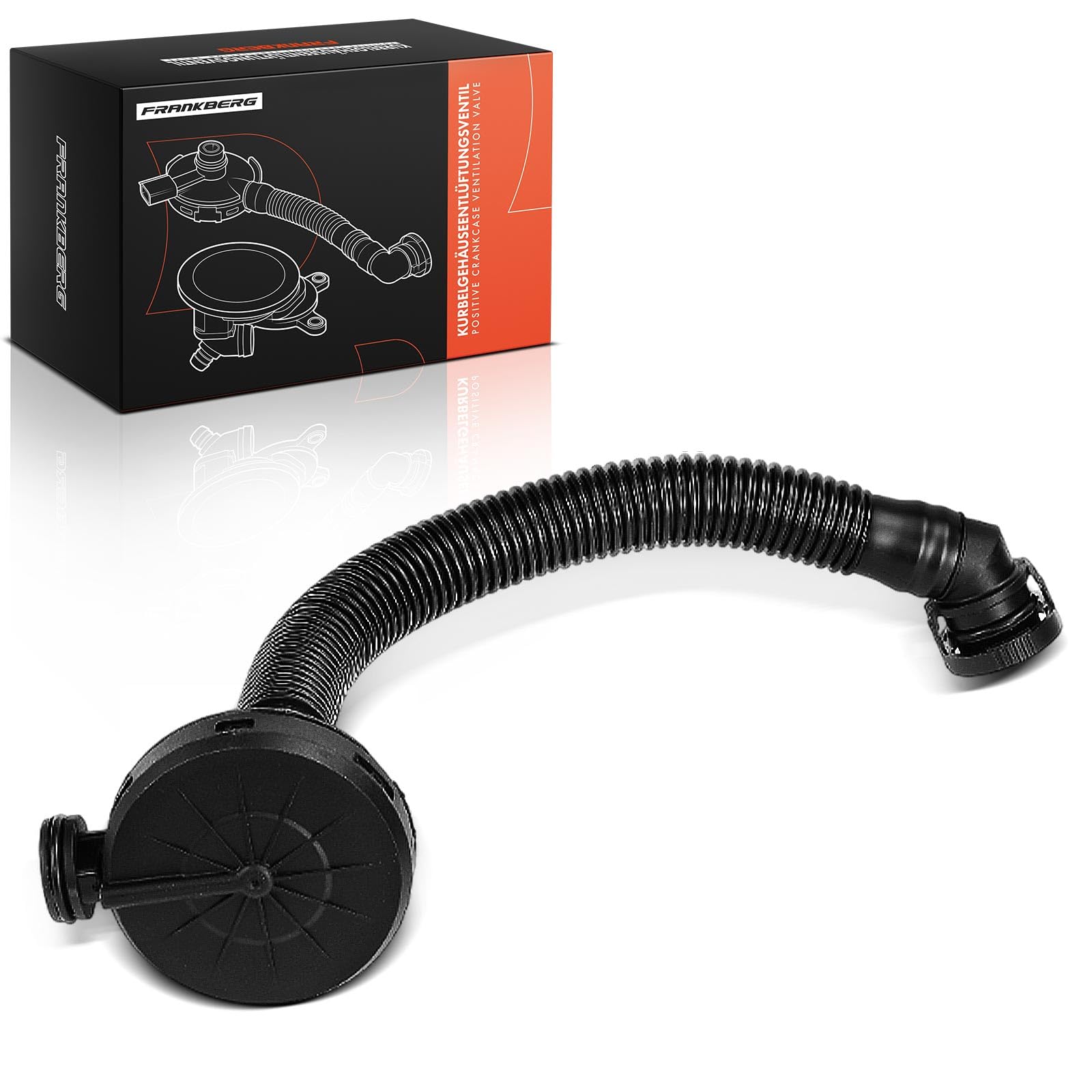 Frankberg Soupape de ventilation du carter avant 03E103201C | Compatible avec: Polo 9A 9N, Polo 6C1 6R1, R.o.o.m.s.t.e.r 5J7, Ibiza IV ST 6J8 6P8, Rapide NH3 NK3 NK6