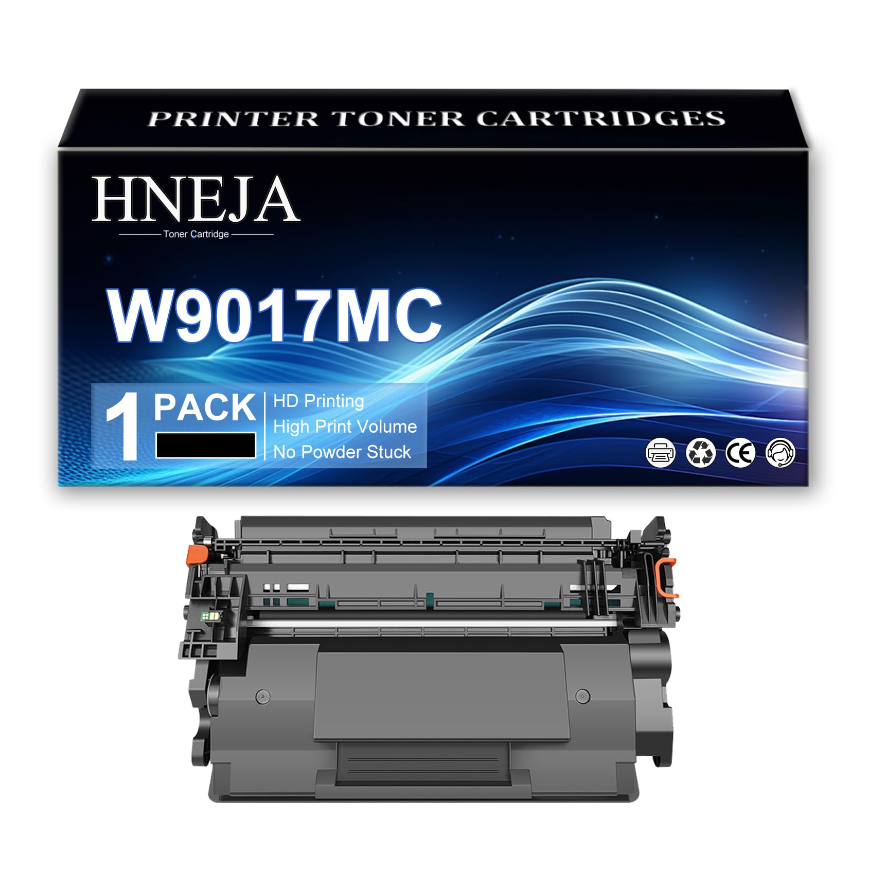Toner noir W9017MC 22500 pages pour HP E52545c impression haute capacité