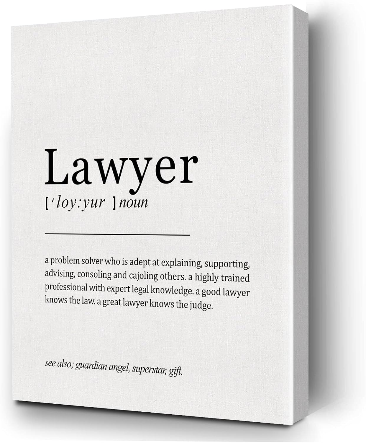 963RW Lawyer Definition Print Wall Art Decor with