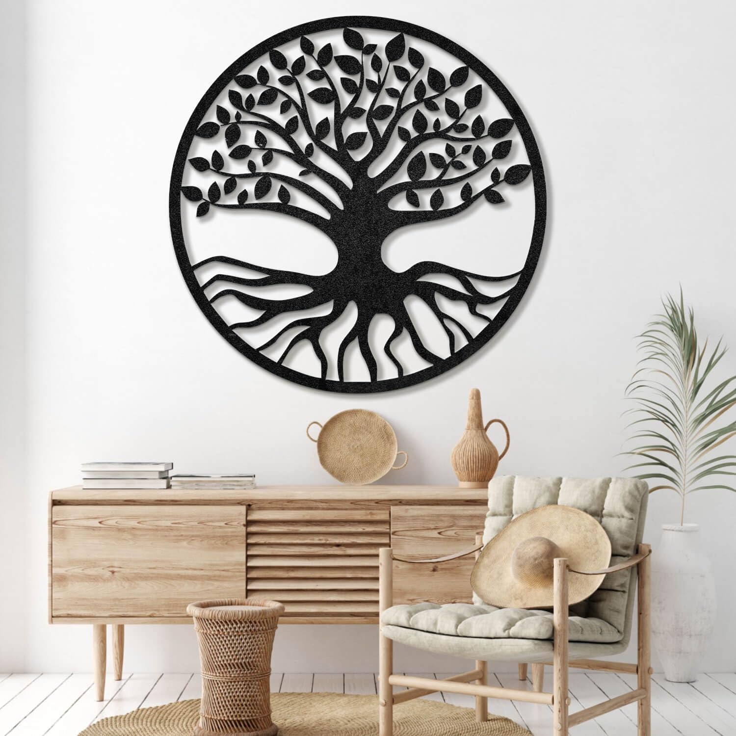 Décoration murale en métal moderne de haute finition pour maison et extérieur