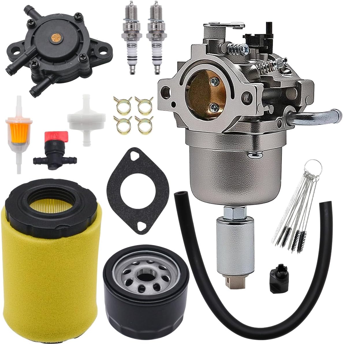 PP19A42 Carburetor Fit for Poulan Pro Lawn Mower (960460077 00) Riding Tractor Carb with PP19A42 Air Filter Oil Filter Tune Up Kit