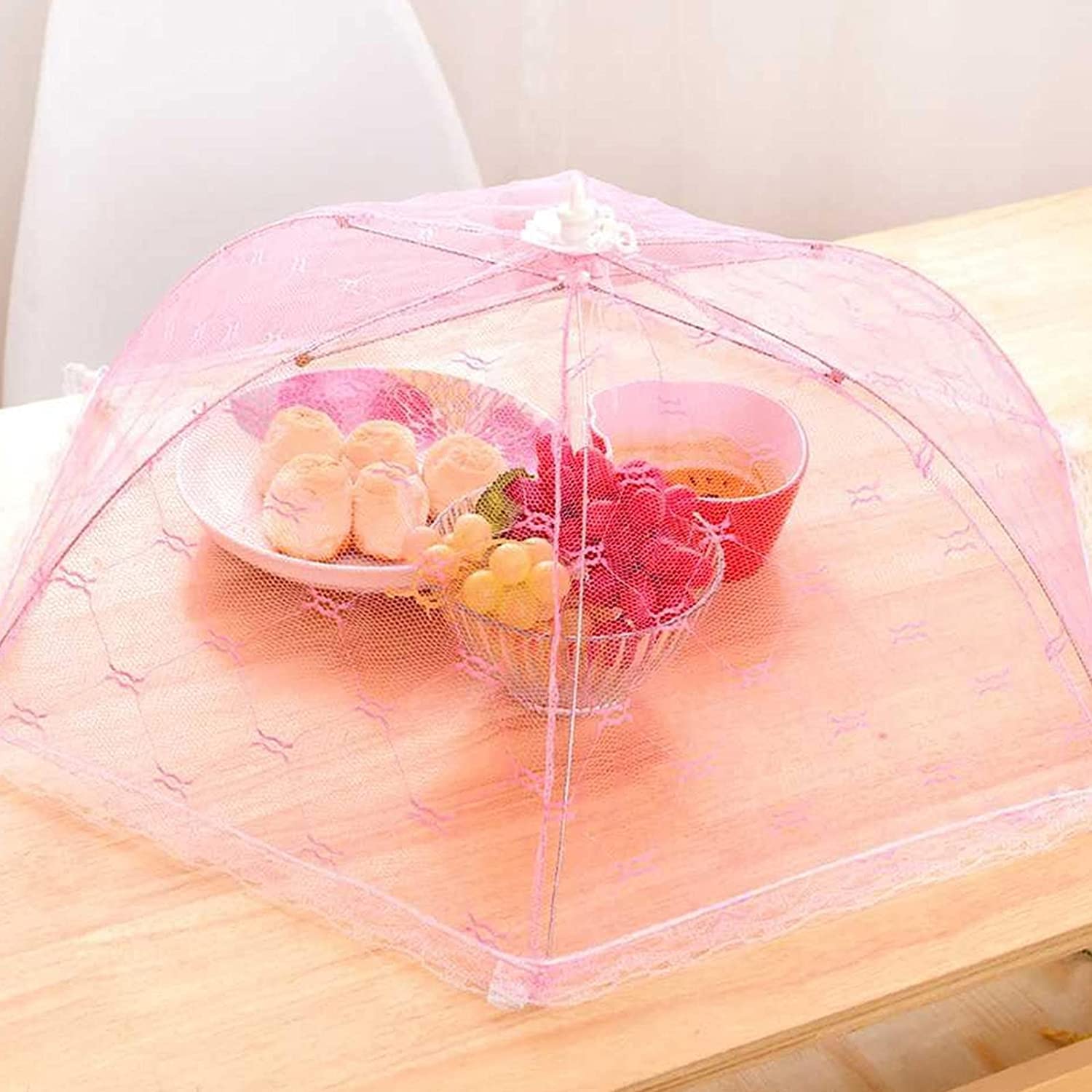 AASTIK Food Cover Umbrella Tent Mosquito Protection Mesh Screen Reusable and Collapsible Outdoor Picnic BBQ Food Covers Net for Flies Bugs & Mosquitoes 4 pic-image-48