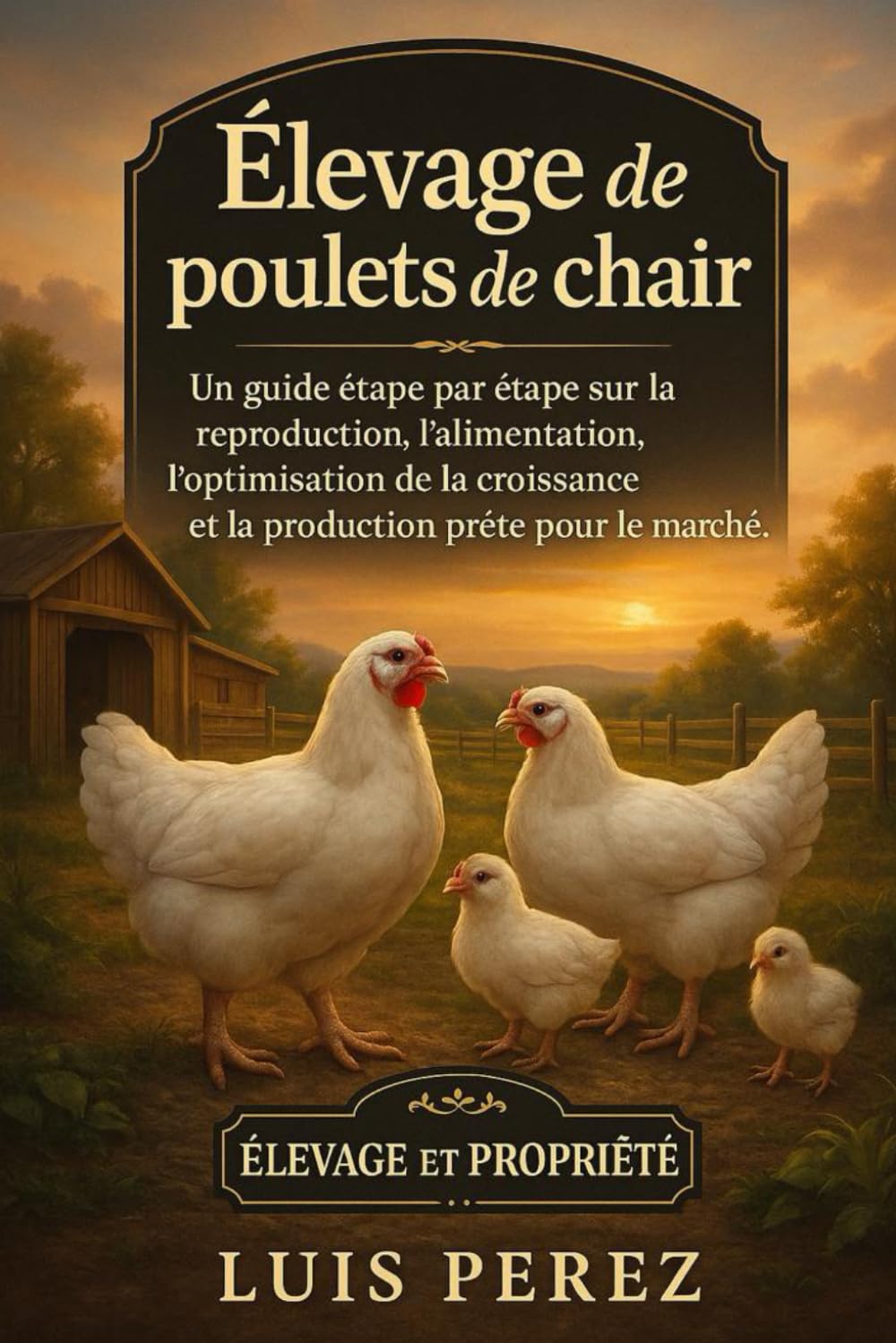 ÉLEVAGE DE POULETS DE CHAIR: Un guide étape par étape sur la reproduction, l’alimentation, l’optimisation de la croissance et la production prête pour le marché.