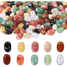 140pcs Barrel Macrame Large Hole Acrylic Beads 17mm*13mm Mix 10 Color for Craft Hole 5mm