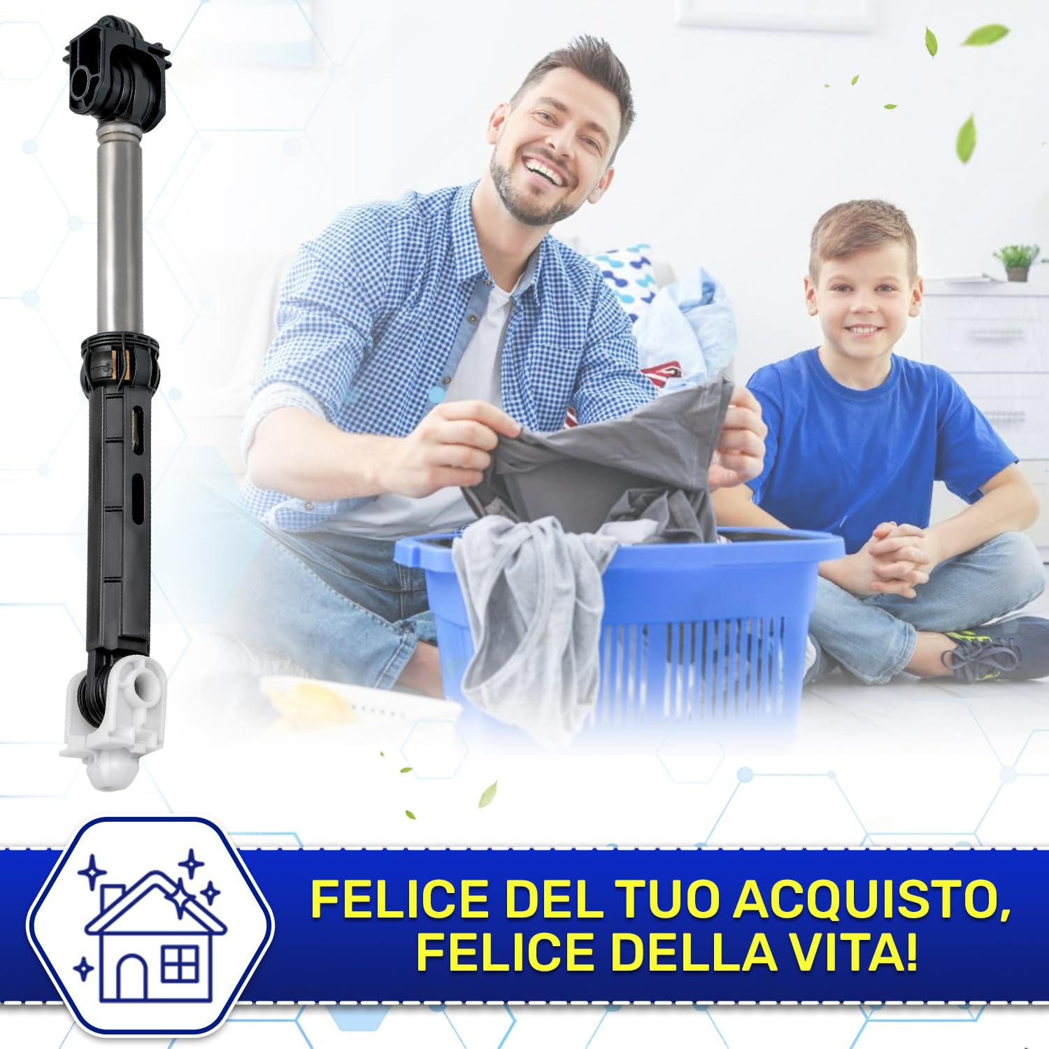 Ammortizzatore Lavatrice 125N con la Dimensione di 10 mm 163/260 mm c – Monteral