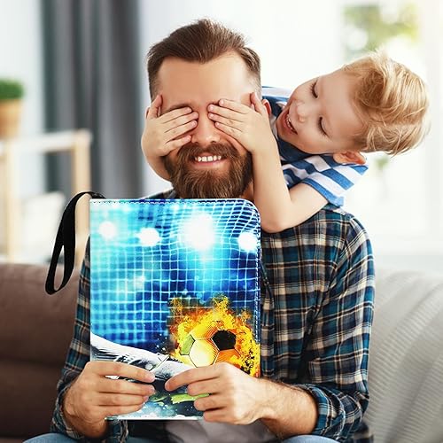 Miniatura 6 de Carpeta de tarjetas con 4 bolsillos para 400 tarjetas con 50 fundas extraíbles, carpeta de tarjetas intercambiables, carpeta de tarjetas deportivas,