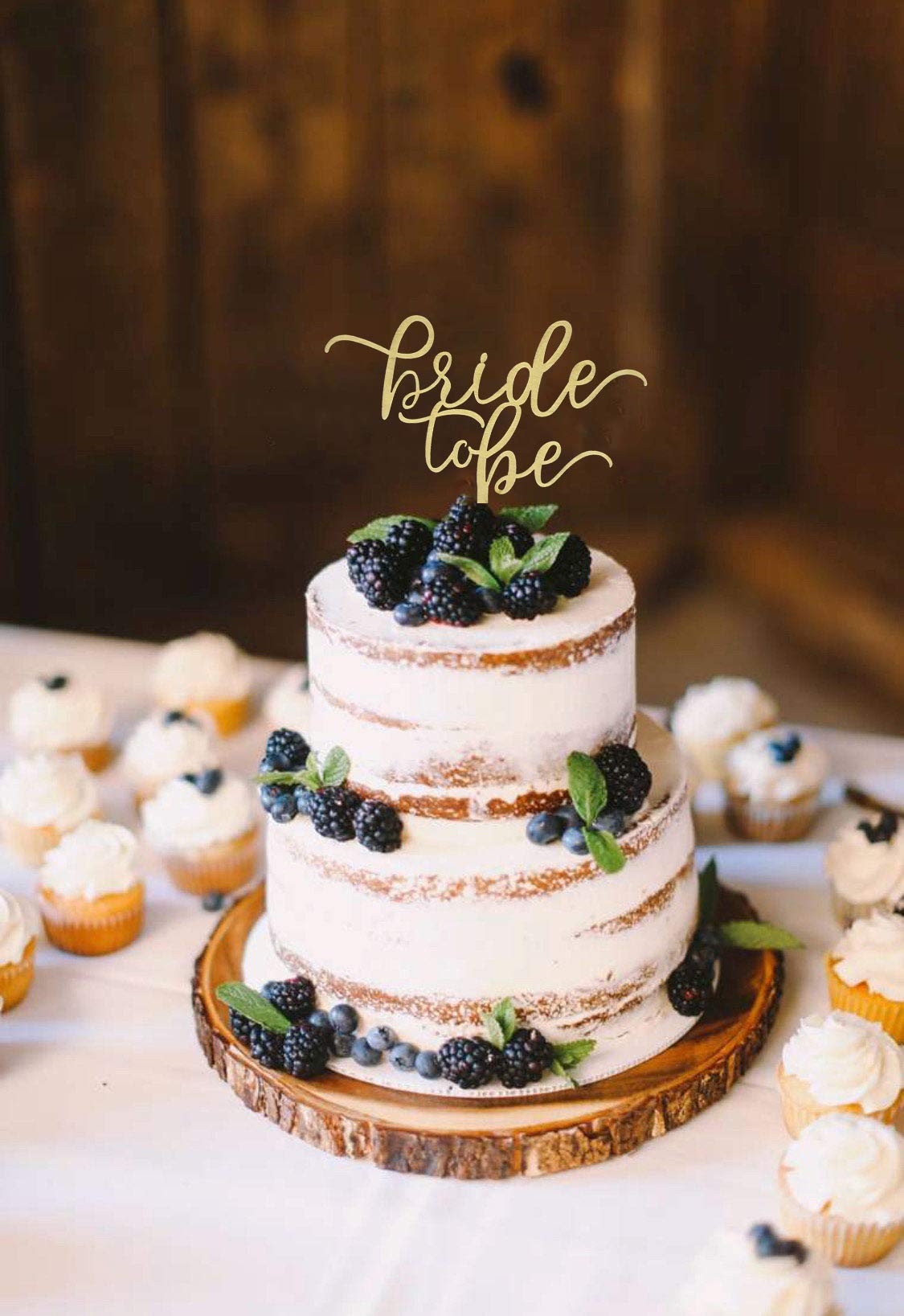 Decoración rústica de madera para tarta de novia, decoración de boda, despedida de soltera, fiesta de compromiso, tarta o postre