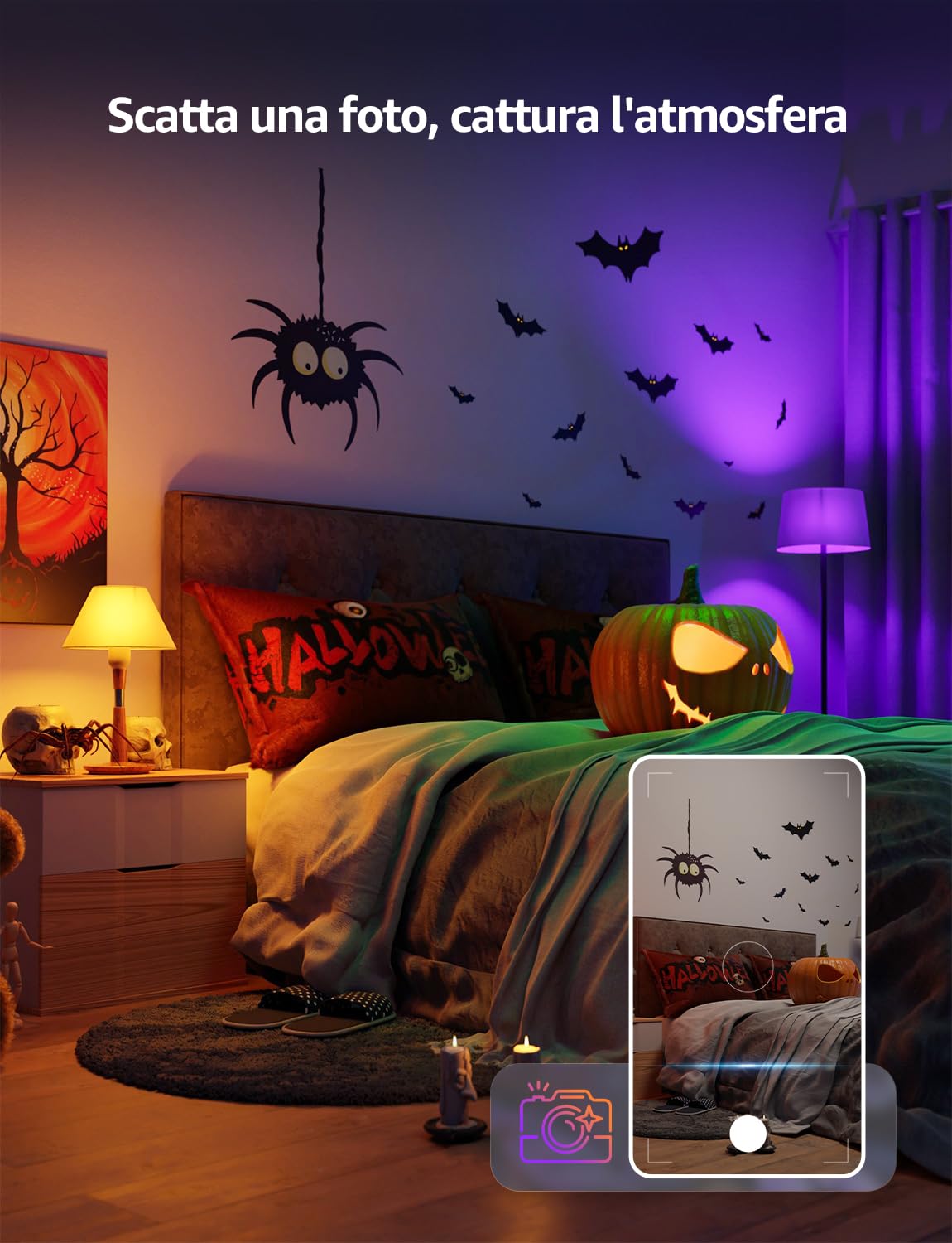 Lepro B3 AI Lampadina Smart E27, 1521LM RGB&Luce Bianca Regolabile, Progettista Illuminazione AI Personalizzato, Funziona con Alexa/Google Assistant, Connessione Wi-Fi e Bluetooth, Sync Musicale, 2pcs