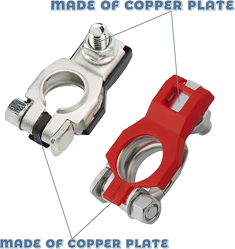 Miniatura 3 de Conectores de terminal de batería, accesorios de automóvil, impermeables y a prueba de polvo, terminales de batería positivos y negativos con parte