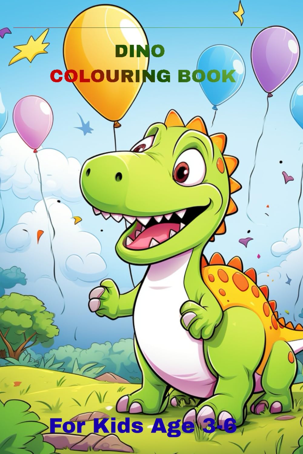 Dino Colouring Book: For Kids Age 3-6