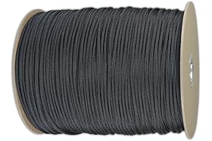 1000 Ft Paracord 550 lb Parachute Cord in Black
