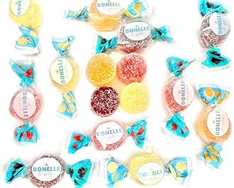 SweetGourmet Sugar-Free Italian Assorted Fruit Jellies | Individually Wrapped | 1 Pound