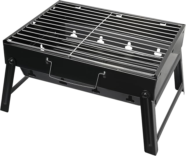 AGM Charcoal Grill Picnic Grill Stal nierdzewna Mały przenośny grill Camping Grill Odpinane kratki grillowe na imprezę ogrodową itp.