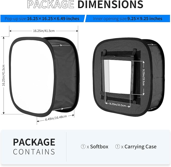 Difusor Softbox plegable NEEWER para panel LED miniatura 2