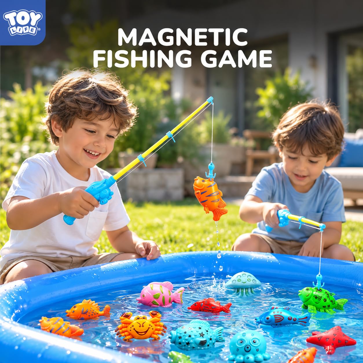 TOY Life Magnetic Fishing Game for Kids, Bathtub and Pool Toy, Ages 3-5 — Amazon image 2