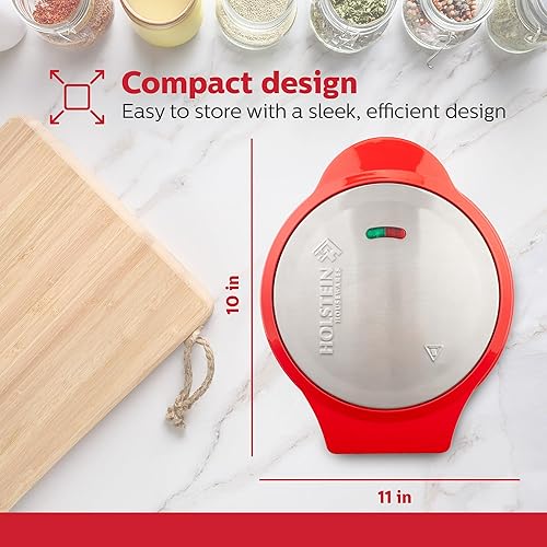 Vista 6 de Holstein Housewares - Elaboradora de cake pops de 12 unidades con placas antiadherentes y luces indicadoras – Hornea 12 pop cakes dulces o salados