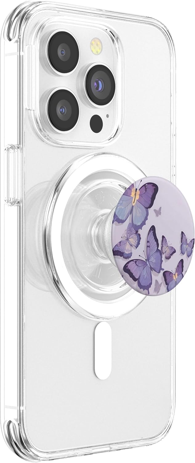Alluring Butterfly Purple Butterflies PopSockets PopGrip for MagSafe