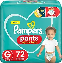 Fralda Pampers Pants Ajuste Total G - 72 fraldas