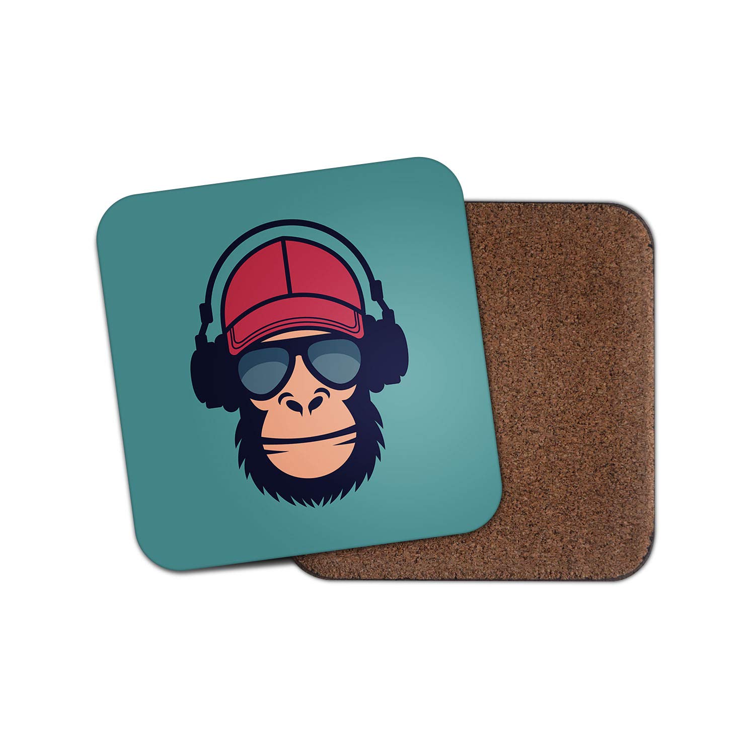 1 x Cheeky Monkey DJ Coaster - Music Teen Kids Boys Son Brother Fun #14692