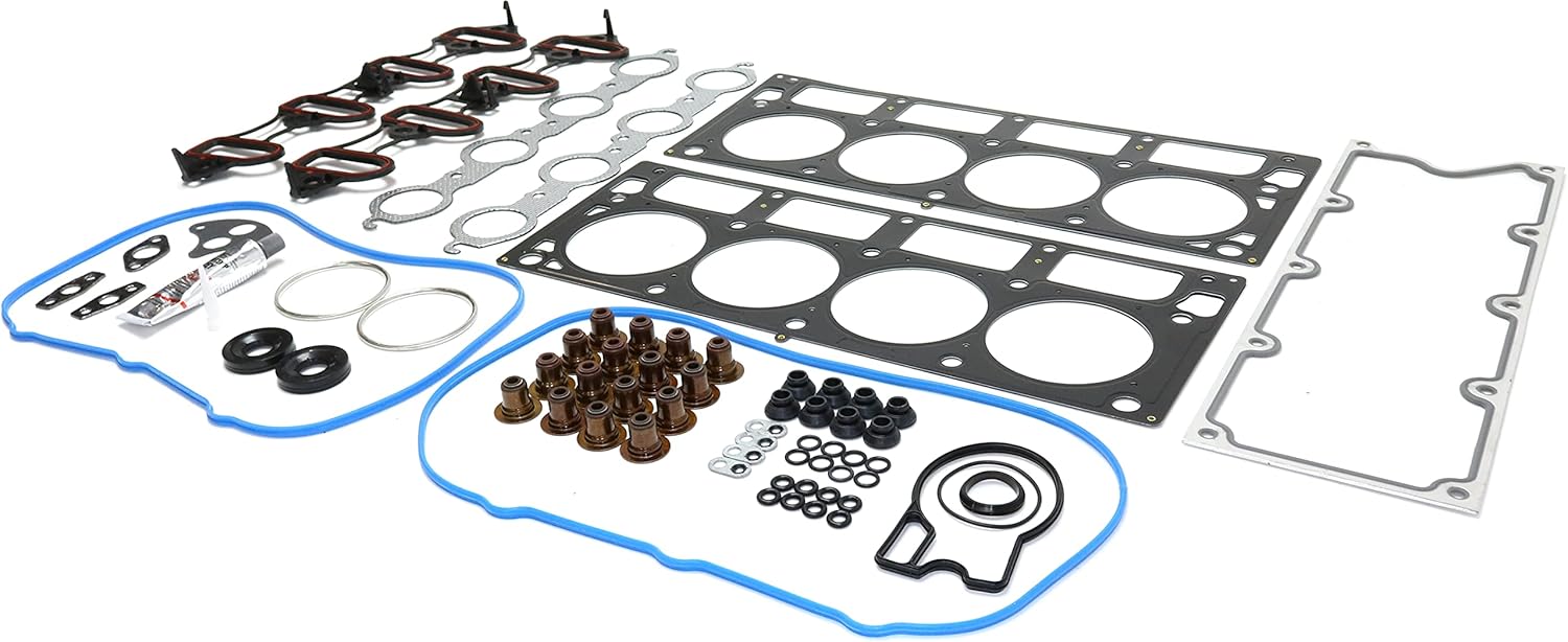 Garage-Pro Engine Gasket Set Compatible With 2001-2003 Chevrolet Silverado 2500 HD, For 2003 Chevrolet Silverado 1500, For 2001-2003 GMC Yukon, Overhaul 8 Cyl, 6.0L Engine