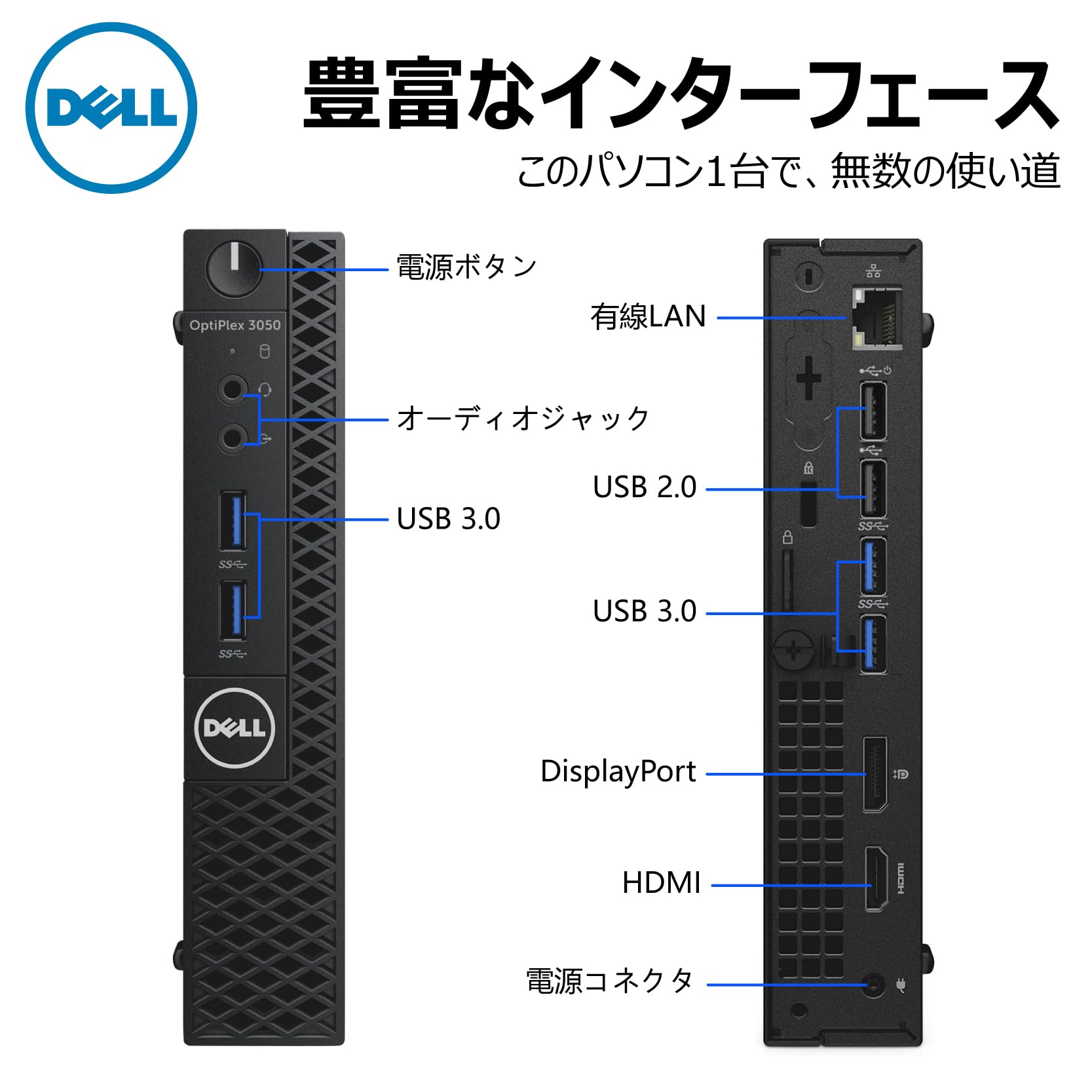 Amazon.co.jp: 【整備済み品】 超ミニデスクトップPC DELL 3050 Micro