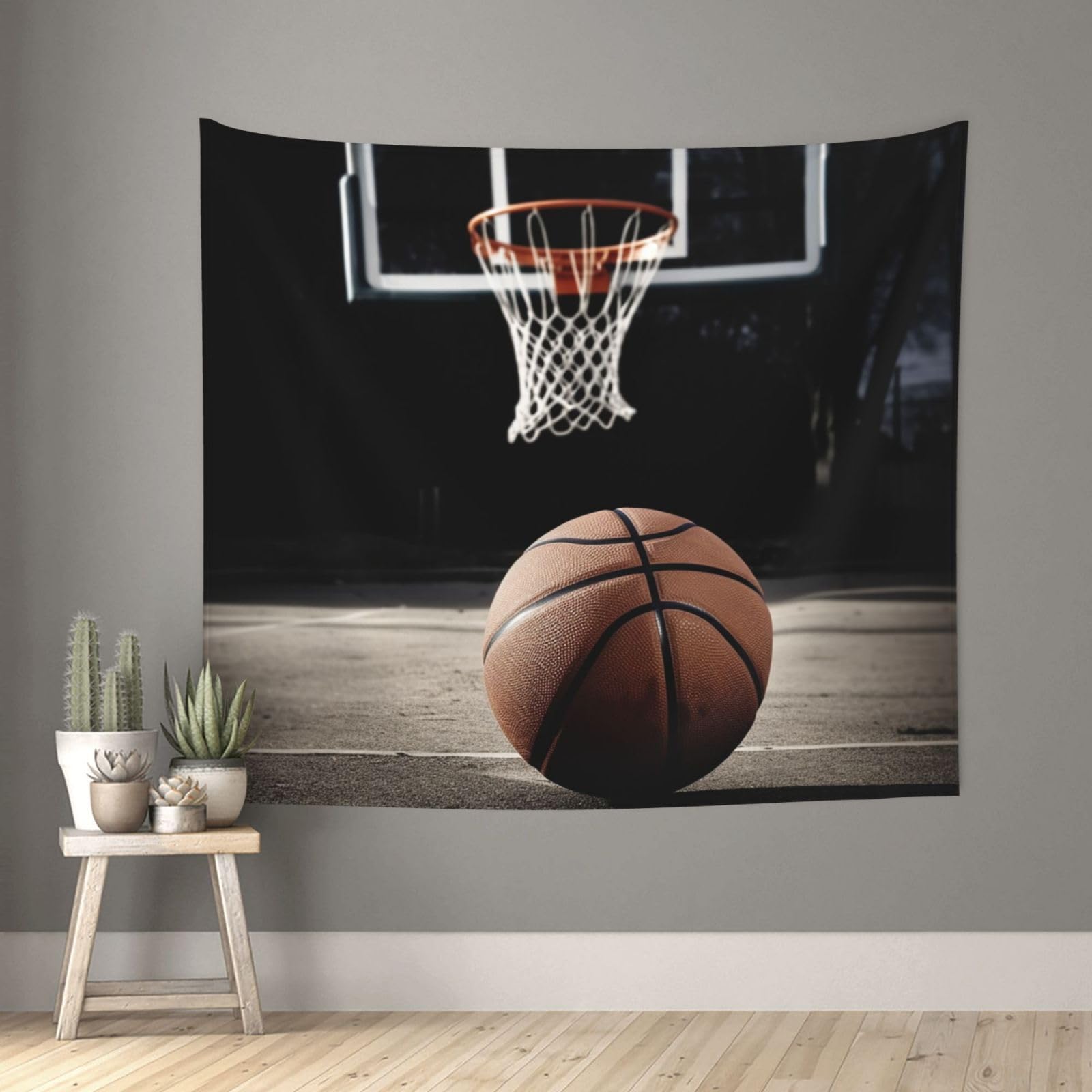 FodPand Basketball Tapestry for Bedroom Aesthetic, Wall Hanging Tapestries Art Decor Backdrop Wall Tapestry for Dorm Living Room Funny Poster Party Banner Background 51" X 60"