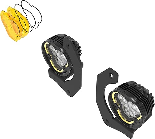 Miniatura 6 de KC HiLiTES FLEX ERA 3 luces antiniebla SAE de modo dual - Kit maestro de 2 luces - Parachoques de acero JKJLJT