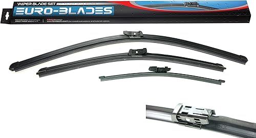 Miniatura 8 de EURO-BLADES - Juego de 2 limpiaparabrisas delantero (24 + 22 compatibles con VW TIGUAN MK2 5NN95542503C (Tiguan MK2)
