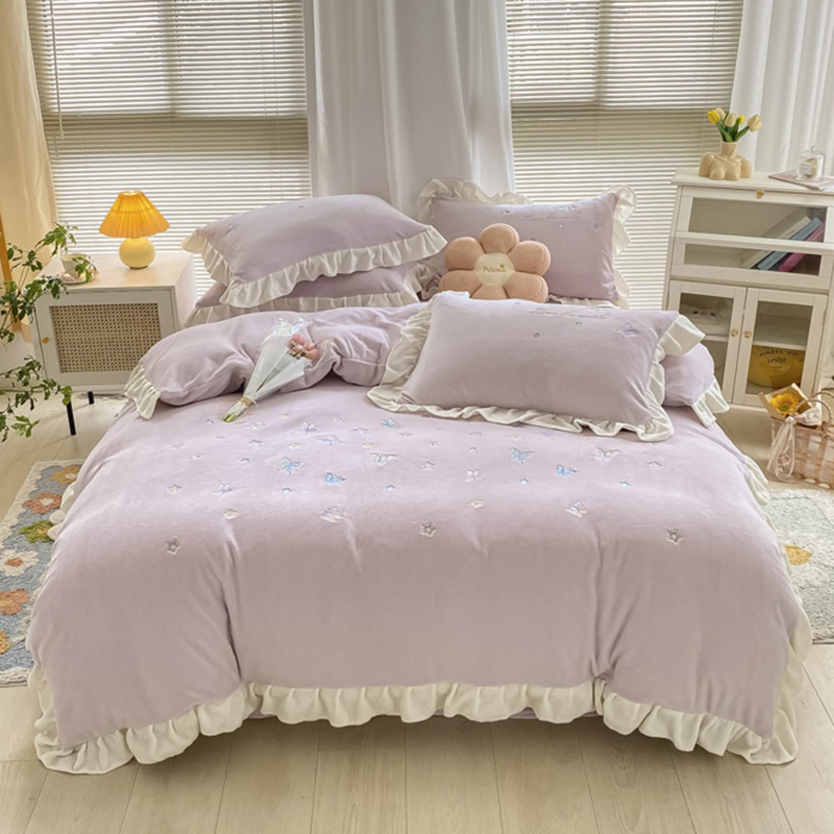 Amazon｜[ZS2L7] 寝具セット 布団カバー 4点セット Dset セミダブル