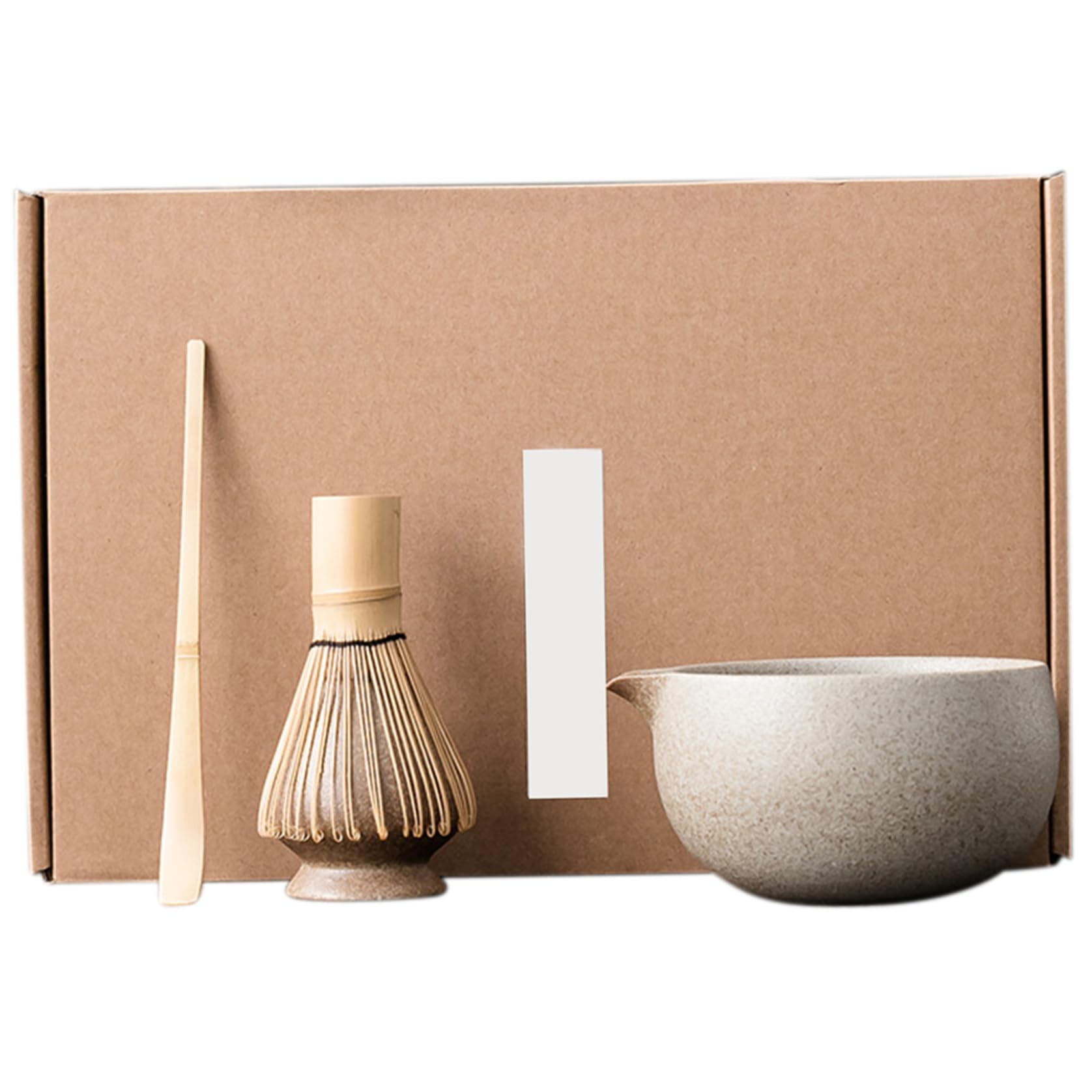 Tsawntd Matcha Set Includes Matcha Whisk, Bowl, Spoon and Whisk Holder Japanese Tea Set Manual Kit for Tea Lovers, Style1 and Bowl Sifter