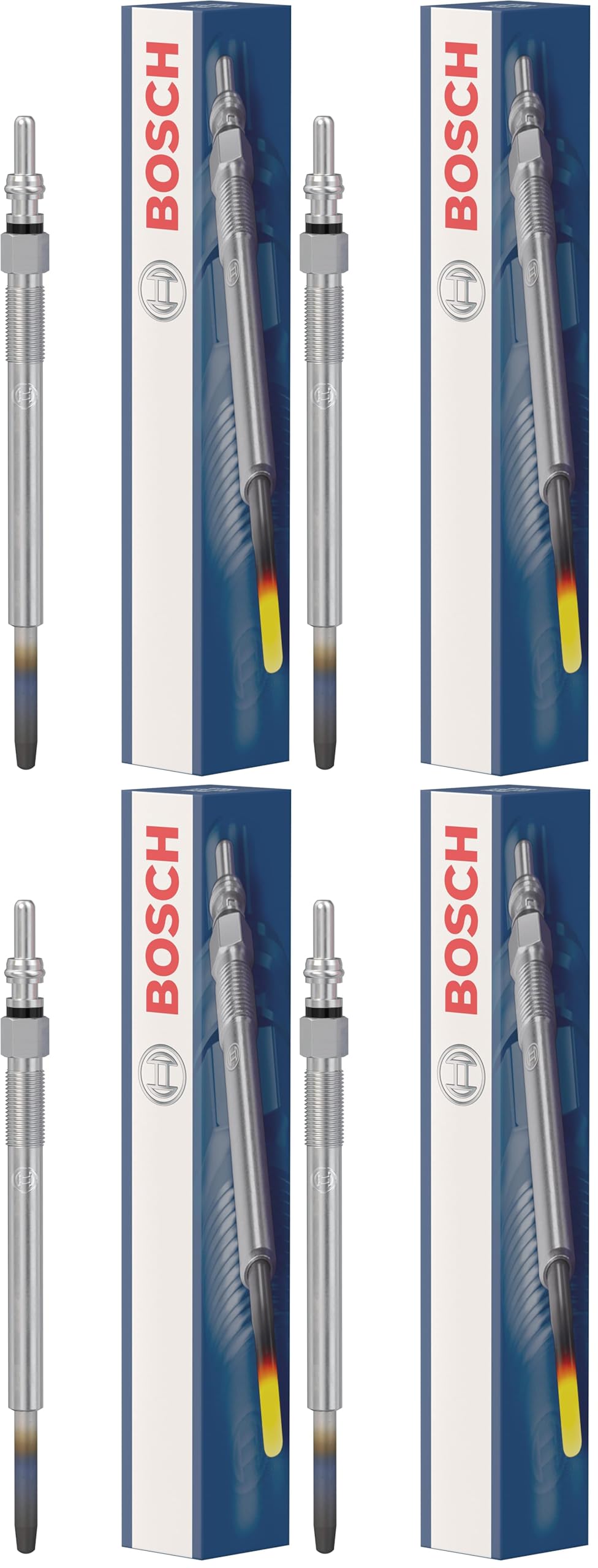 Bosch 0250204002 (GLP094) - Candeletta Duraterm - Scatola in cartone - confezione da 4 pezzo - per veicoli a motore diesel