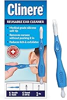Clinere Reusable Ear Cleaner Kit: Safe Earwax Remover Tool for Gentle Canal Cleaning & Itch Relief - Swiss-Made Silicone