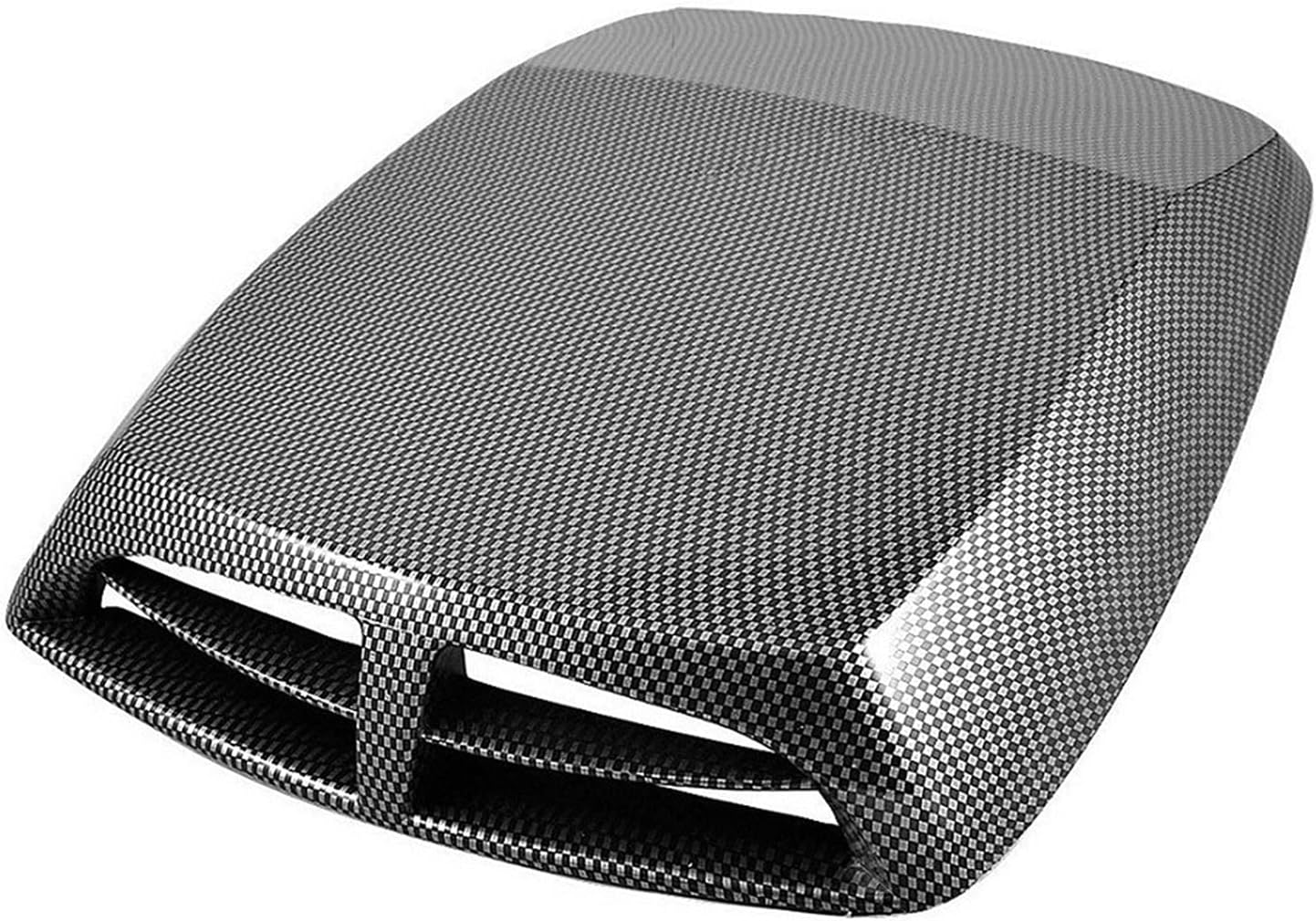 Hood Scoops Car Hood Vents, Car Decoration Universal Cover Air Flow Cover Hood Air Intake Scoop Hood Carbon Fiber Ventilation Hole Stickers, 34cmX24cm