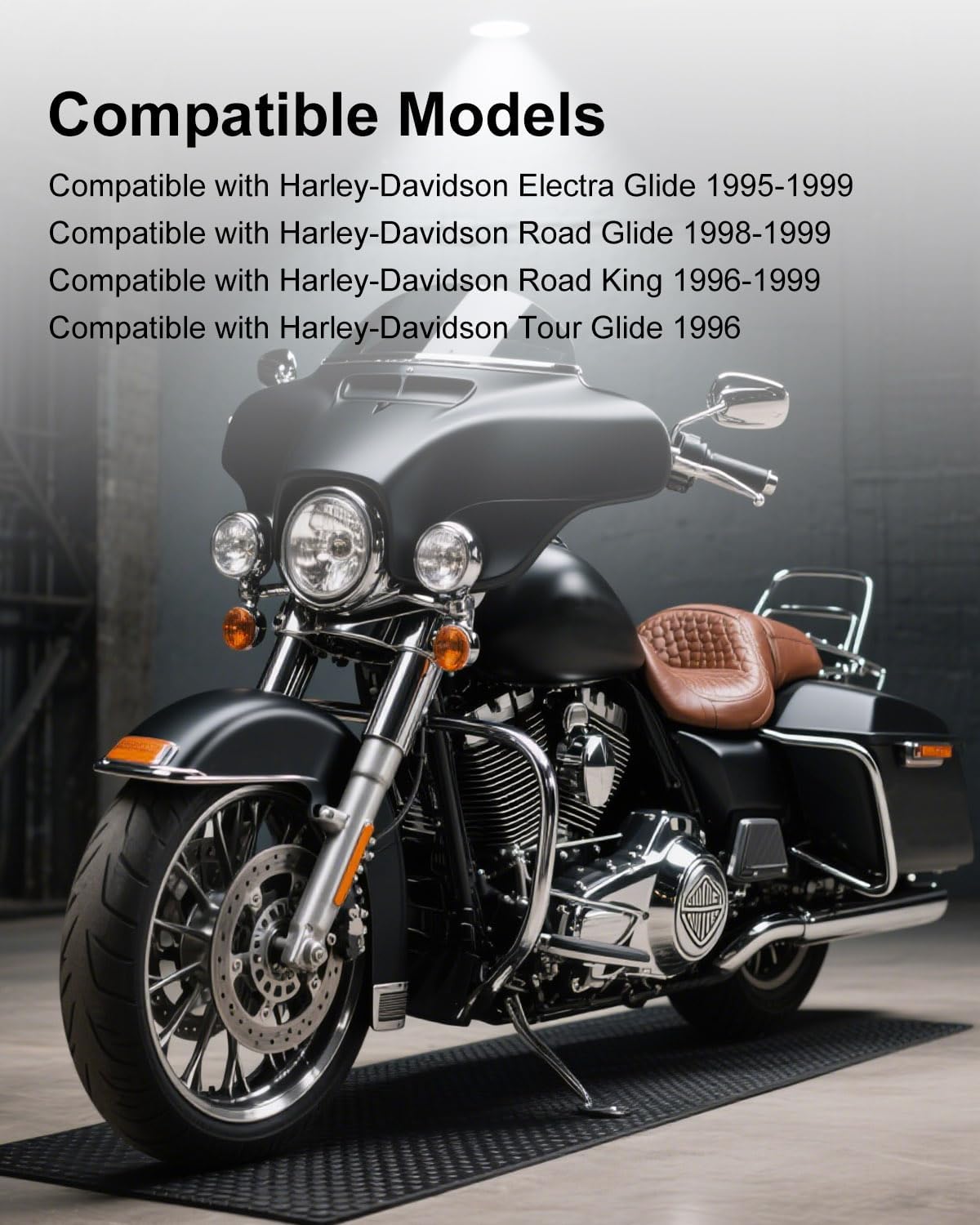 Fuel Injection Line Kit Compatible with Harley Davidson Electra Glide Road King Motorcycles 1996-1999 Replace HDFL005, Stainless Steel