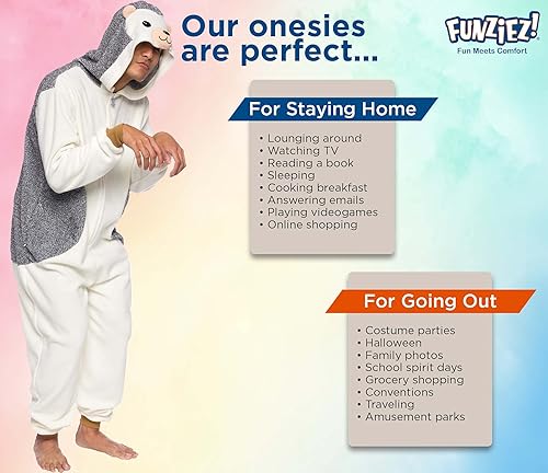 Miniatura 5 de Funziez! Dalmatian Dog One Piece - Plush Adult Animal Costume Jumpsuit