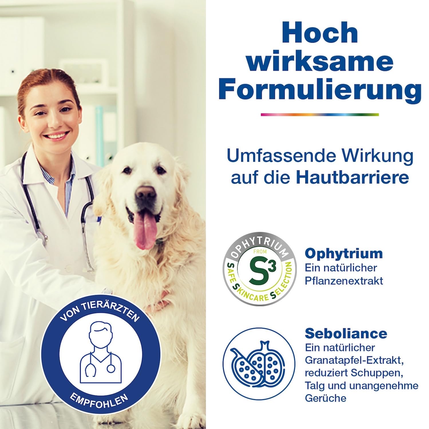 DOUXO S3 SEB Shampoo | für Hunde & Katzen | Beruhigende Schuppenlösung bei fettiger Haut | Effektive Pflege gegen Schuppen & Dermatitis | Hypoallergener Duft | 200 ml