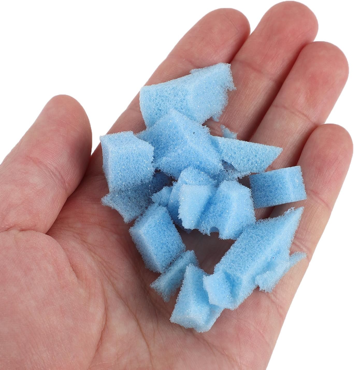 Shredded Memory Foam 2.2lbs/1kg Bean Bag Refill, Blue Foam Filling Material, Comfortable Beanbag Cushion Filler for Relaxation Or Extra Seating