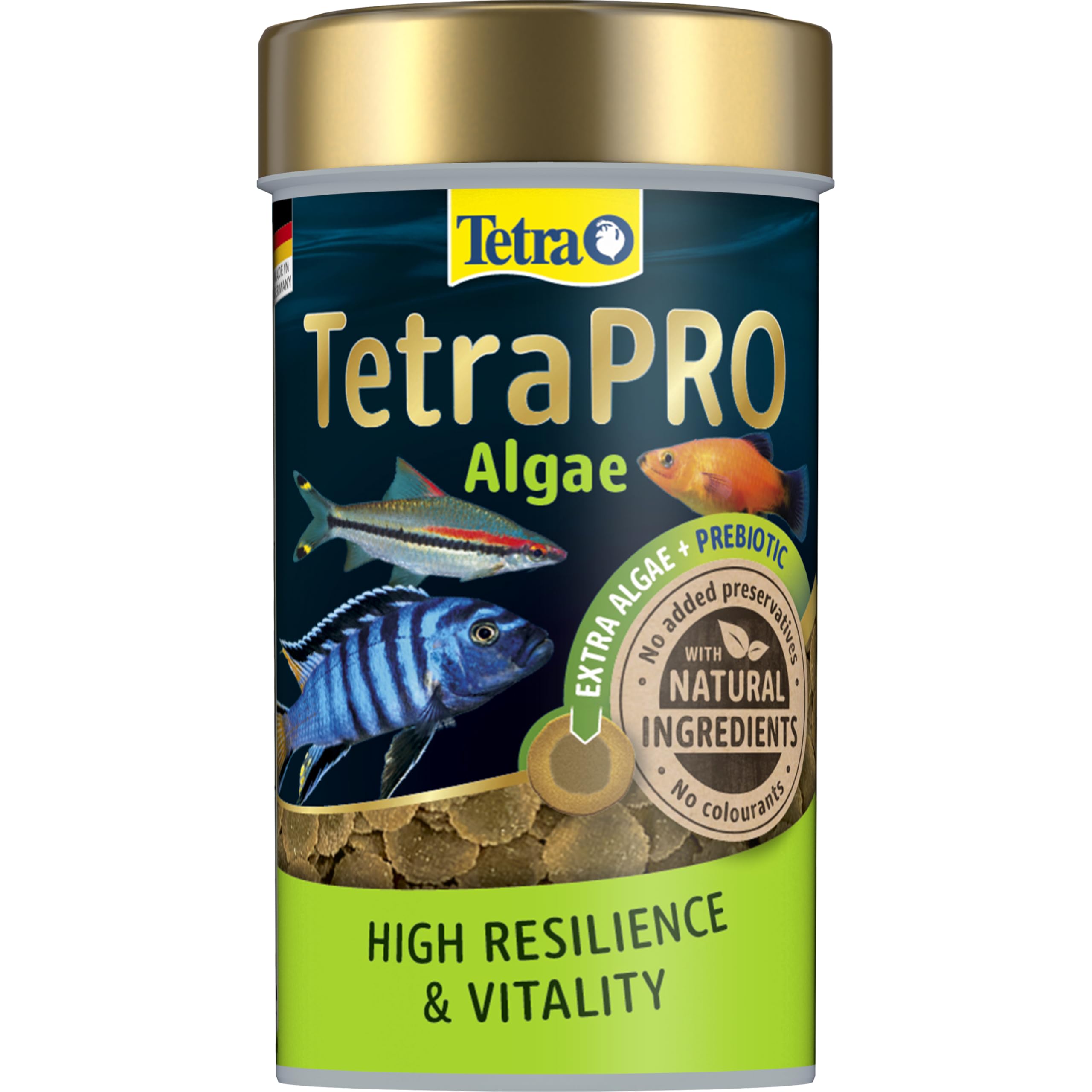 Tetra Pro Algae Multi-Crisps - Premium fish food with algae concentrate for increased strength, 100ml