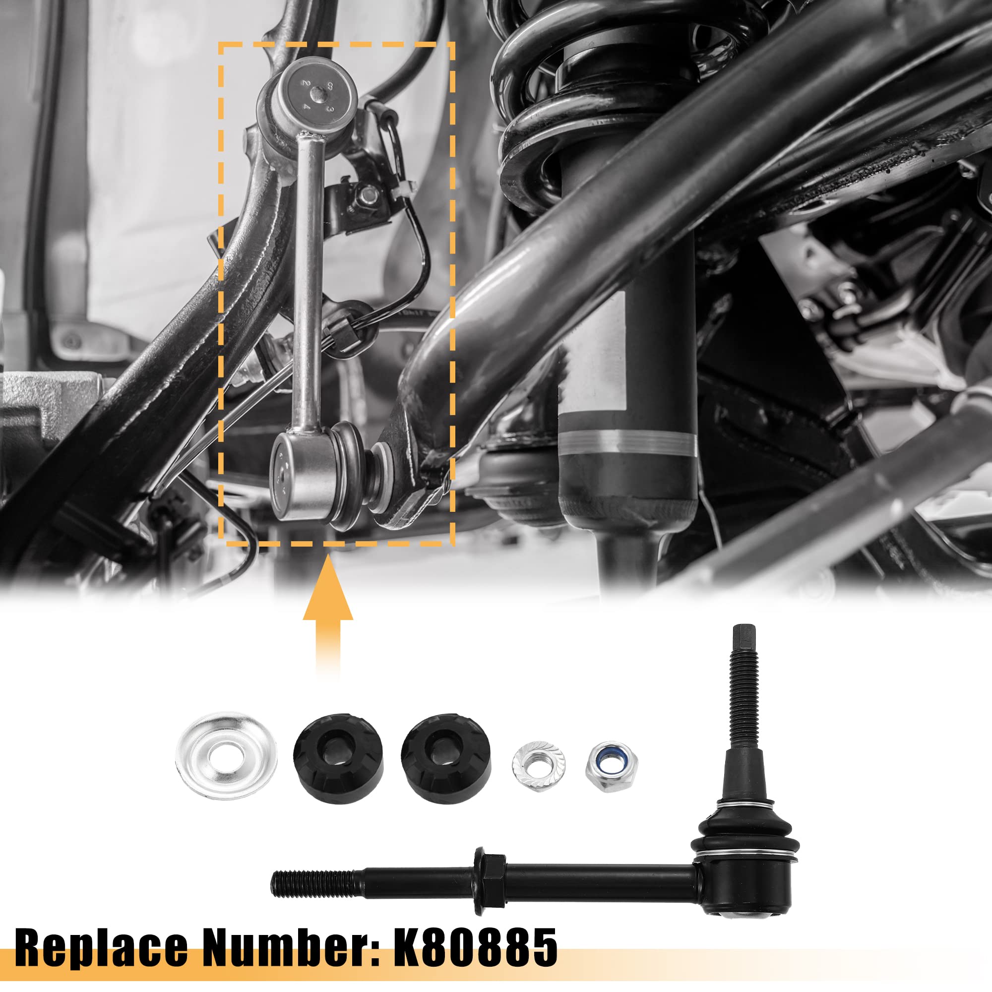 10-Piece Front Suspension & Sway Bar Link Kit For 2003-2005 Dodge Ram 2500 2WD – Greasable, Forged Arms, 10-Year Warranty