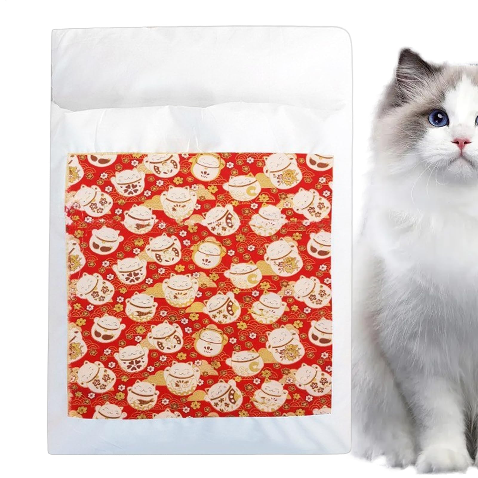 Niche douce hivernale pour chat et chiot au design soigné pour intérieur