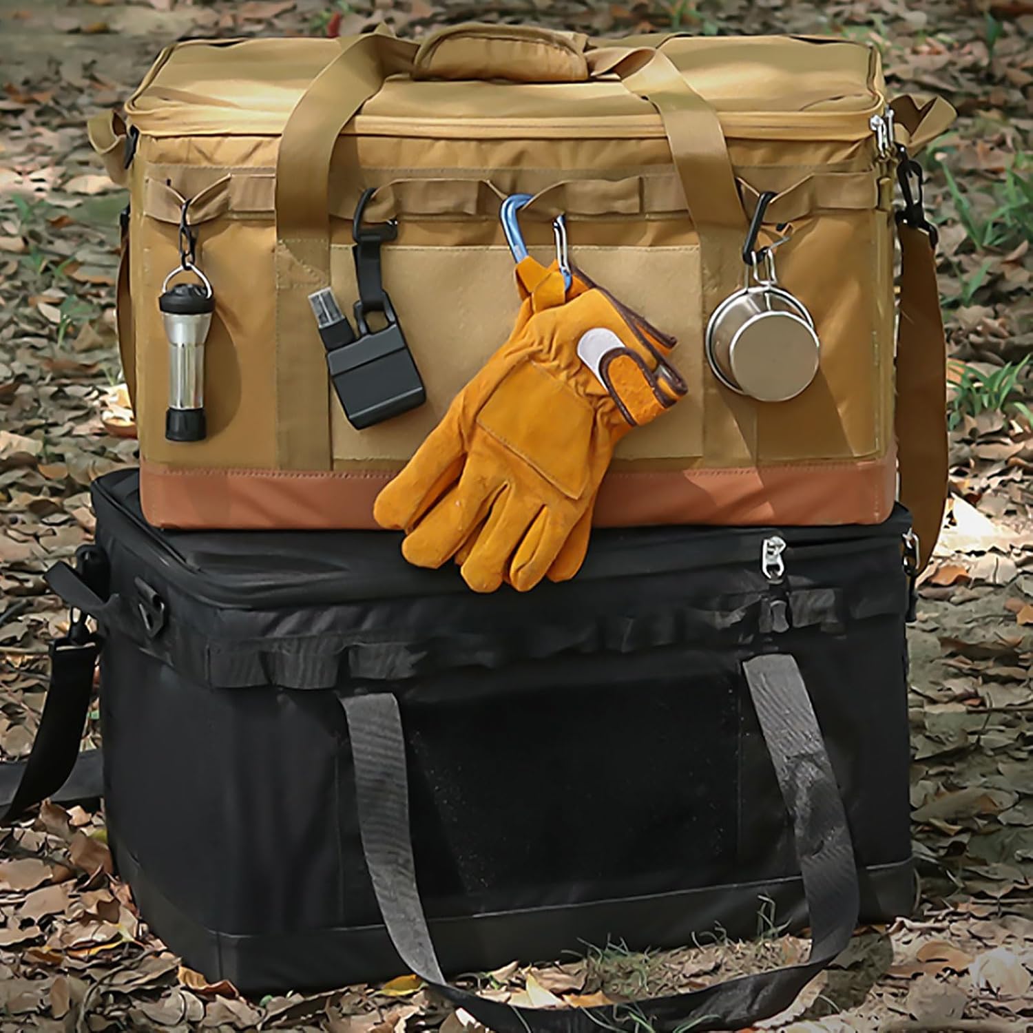 Multifunctional Storage Box Outdoor Camping Storage Bag with Handle Camping Cookware Organizers Camping Supplies