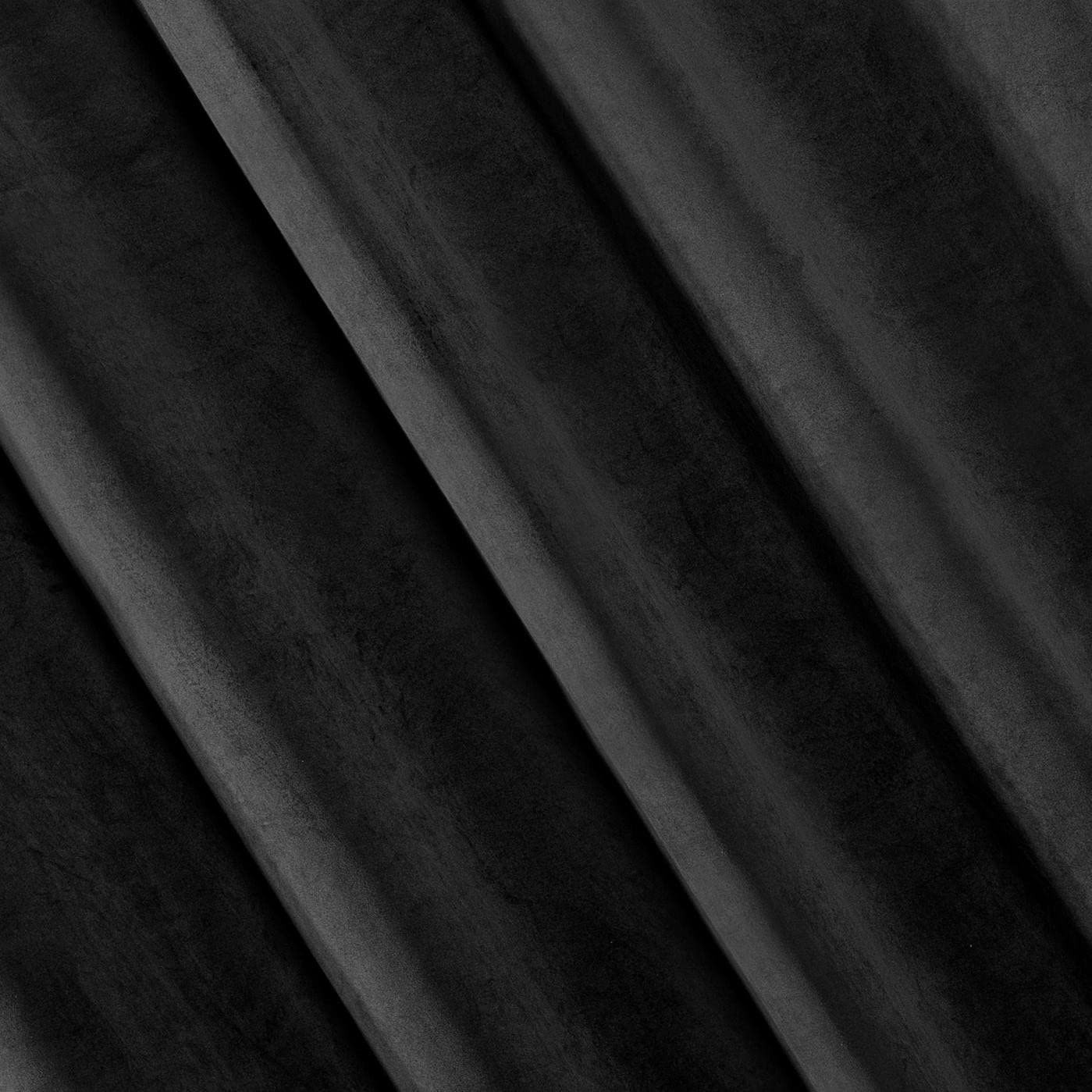 Eurofirany Villa Cortina Opaca Terciopelo con Ojales-1 Unidad, Panel, Suave, Clásico, Elegante, Salón, Dormitorio, Gruesa 290 g/m², Poliéster, Negro, 140x250 cm