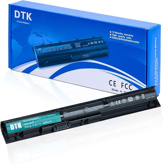 DTK Laptop Battery for HP ProBook 440 G2 VI04 756743-001 445 G2 450 G2 455 G2 HP Envy 14 15 17 Pavilion 15 17 Series