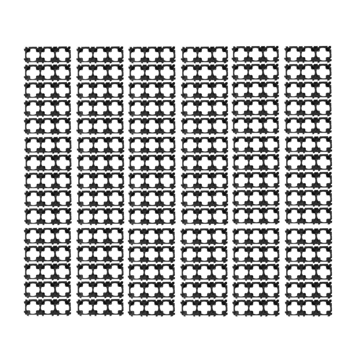 100PCS 18650 Lithium Battery Triple Holder Bracket 3 Cell DIY Battery Storage Box Protection Board-picture-20