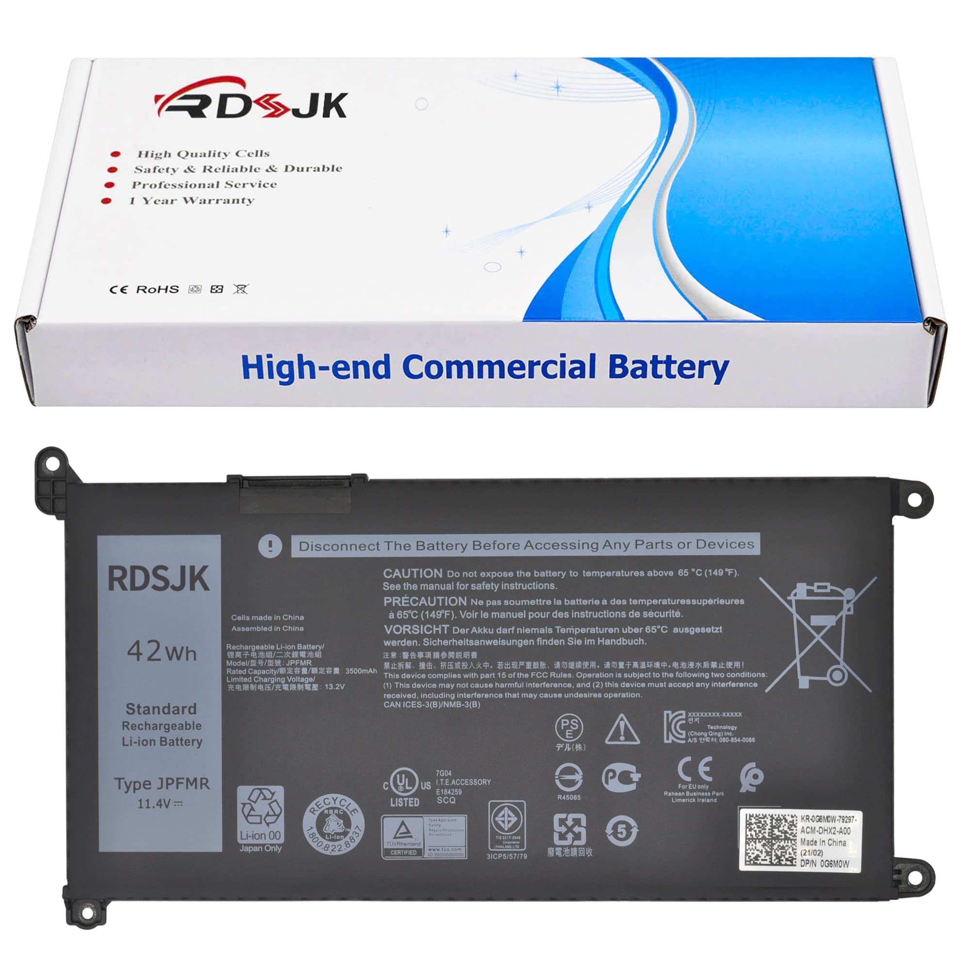 Amazon.com: JPFMR Laptop Battery for Dell Chromebook 3400 3100 2