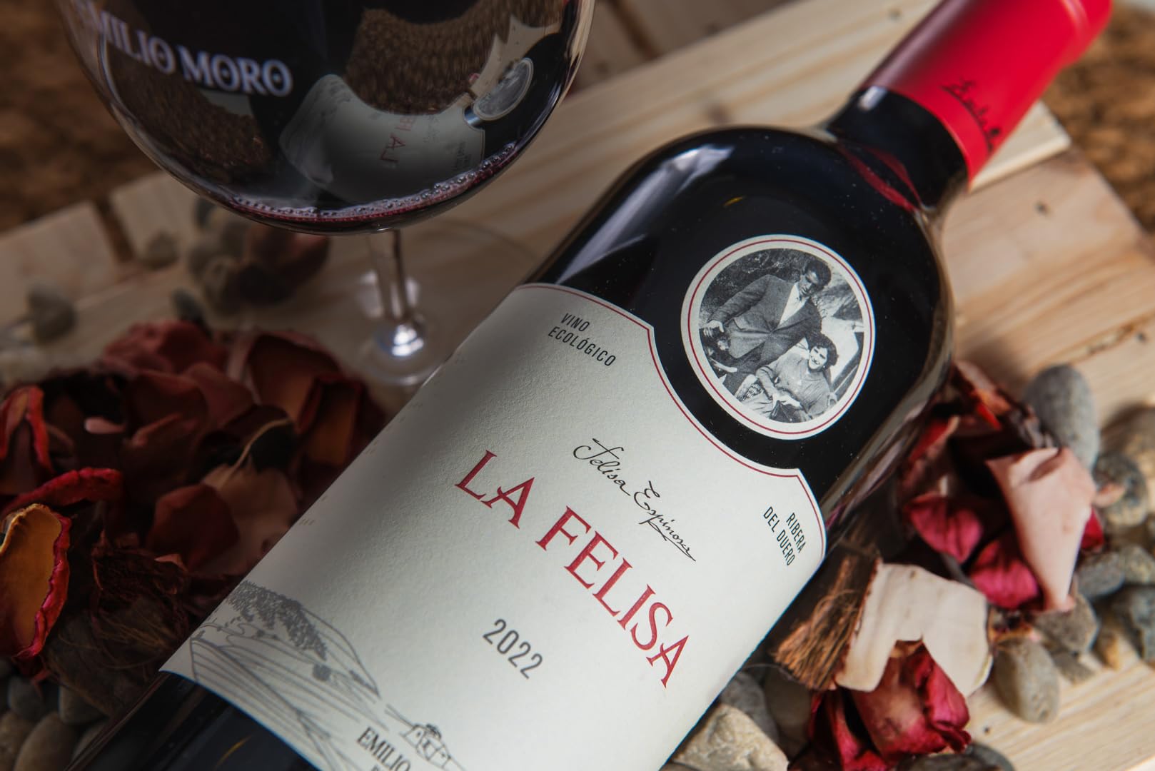 EMILIO MORO - La Felisa, Vino Tinto Ecológico, Tempranillo Fresco sin Sulfitos Añadidos, D.O. Ribera del Duero - Pack de 6 Botellas x 750 ml