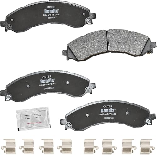 Vista 336 de Bendix Priority1 CFC1035 Pastillas de freno delanteras de cerámica para modelos seleccionados Chevrolet Aveo, Aveo5, Optra, Spark, Spark EV, Pontiac